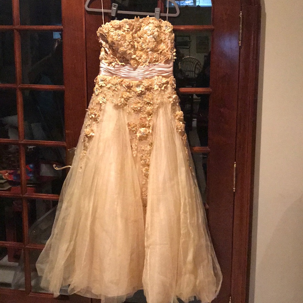 Stunning couture evening ball gown